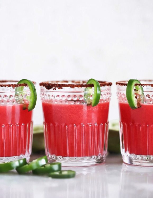 Spicy Watermelon Margaritas- Dash Of Mandi