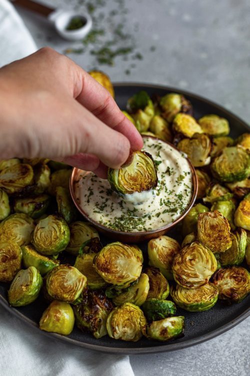 Air Fried Brussels sprouts