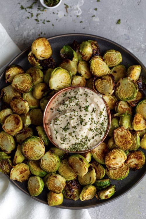 Crispy Brussels sprouts - Dash of Mandi