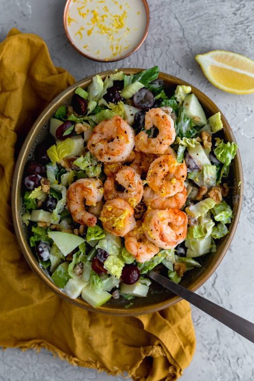 Shrimp Waldorf Salad - Dash Of Mandi