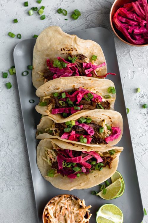 Asian Five Spice Shredded Beef Tacos | Dash Of Mandi