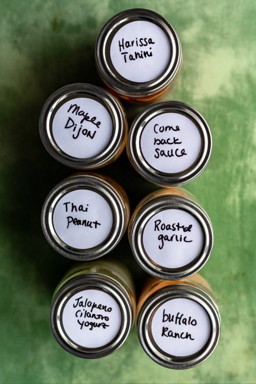 Labeled Dipping Sauces