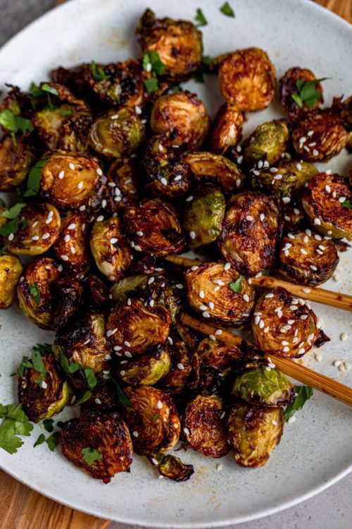Asian BBQ Brussels sprouts
