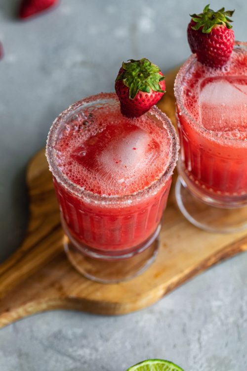 Healthy Strawberry Margarita