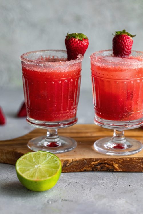 Strawberry Basil Margaritas - Dash Of Mandi
