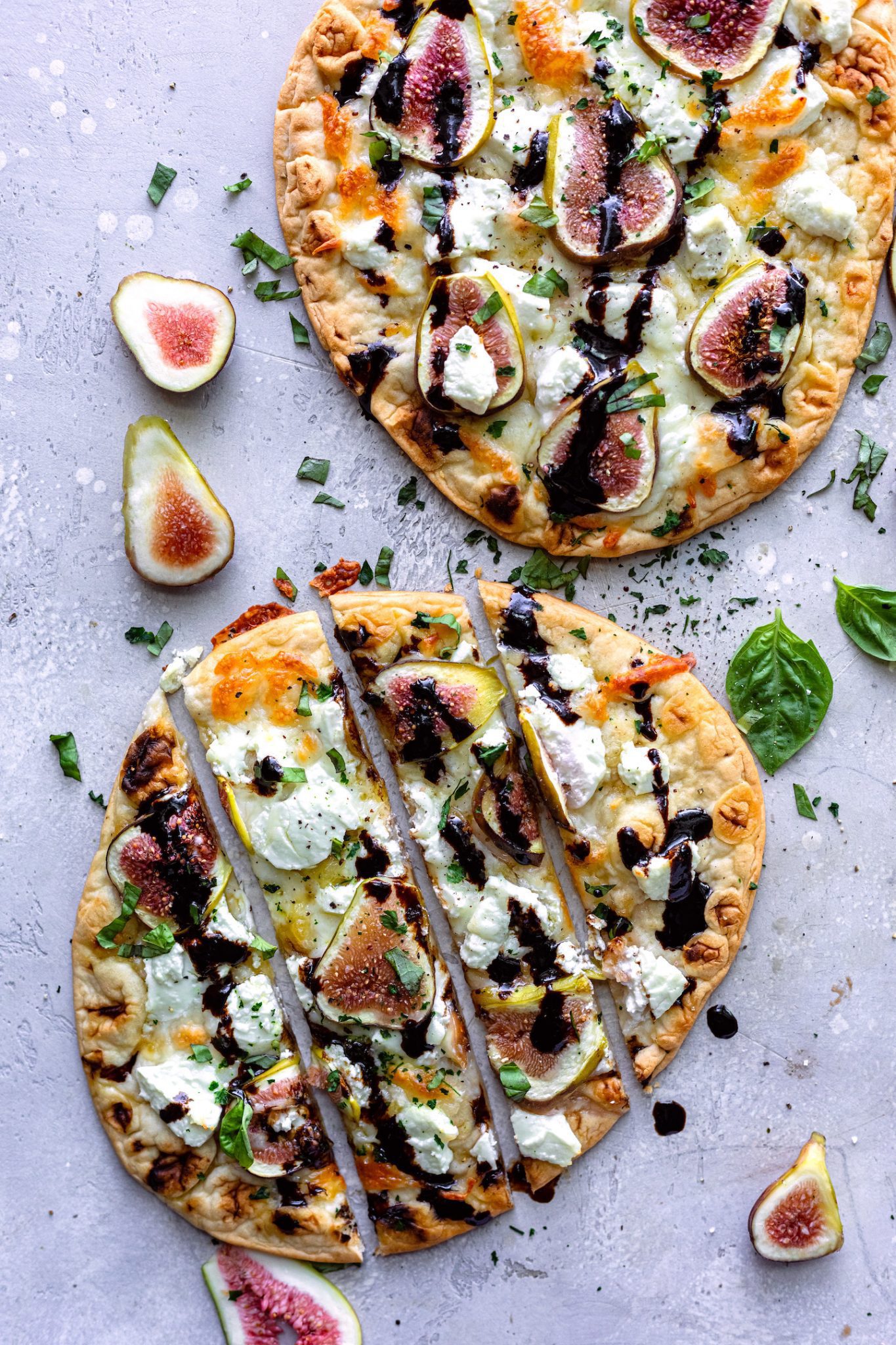 Fig Balsamic Naan Flatbreads - Dash Of Mandi