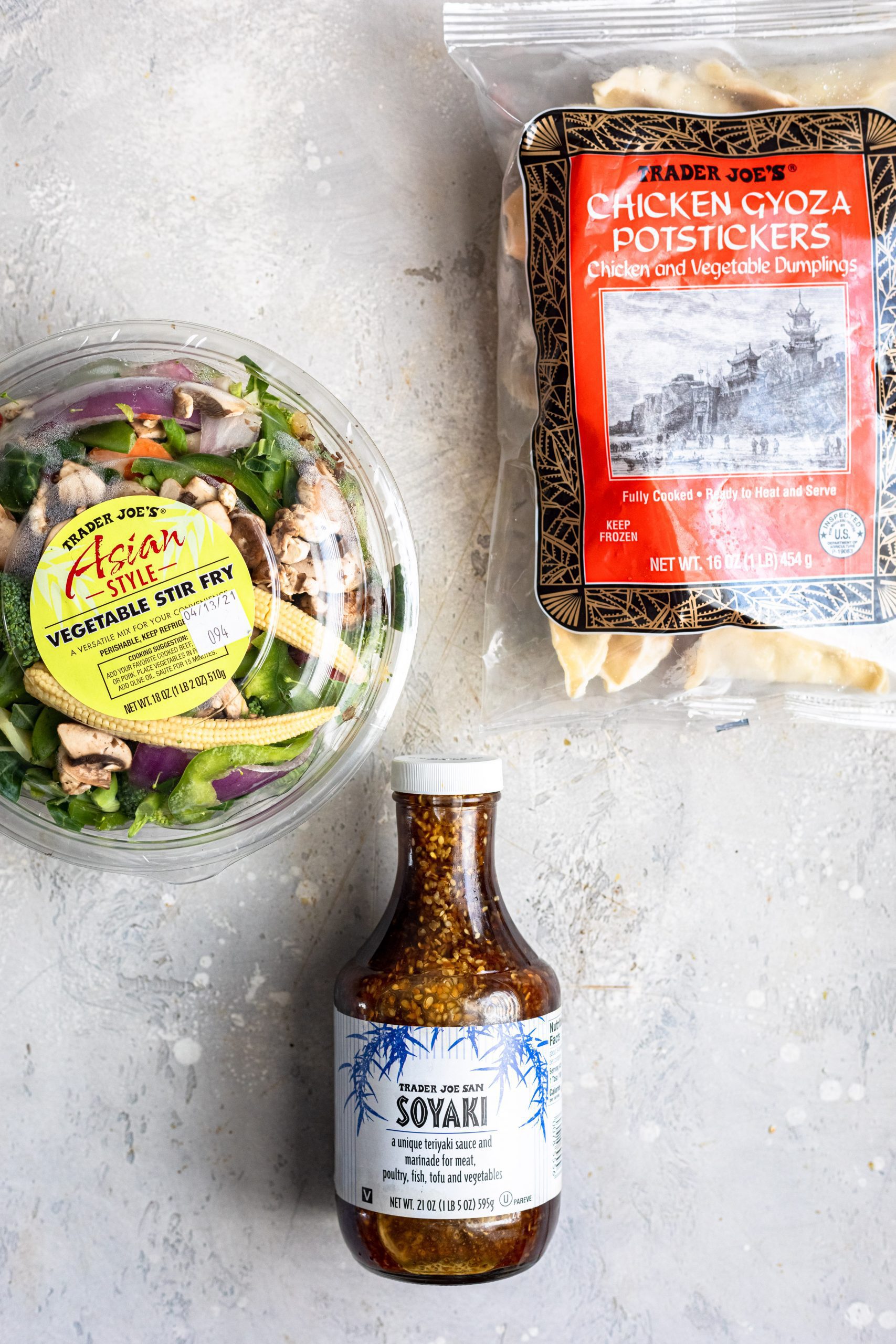 Trader Joe's Potsticker StirFry Dash of Mandi