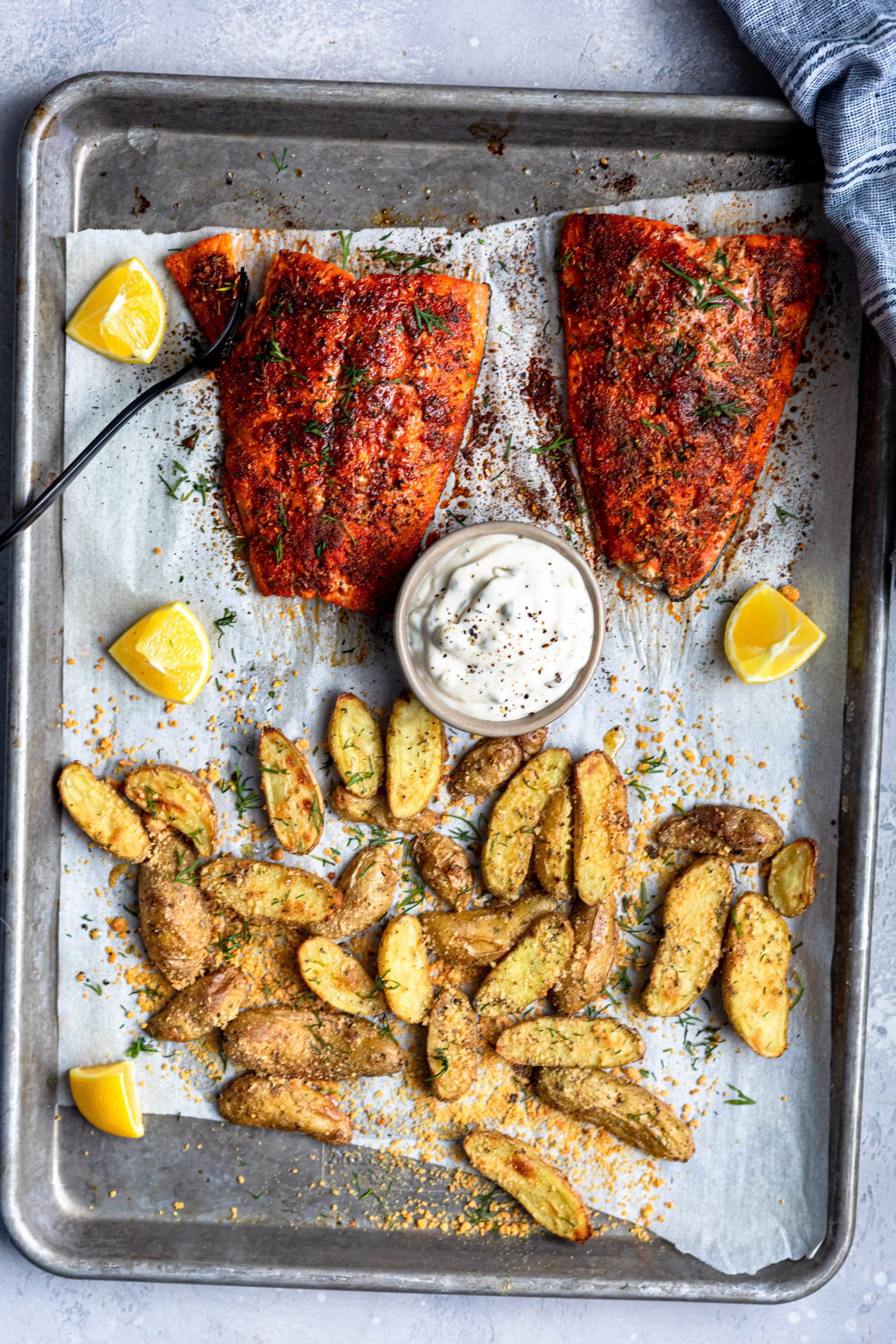 Salmon And Fingerling Potato Sheet Pan Meal For Two 