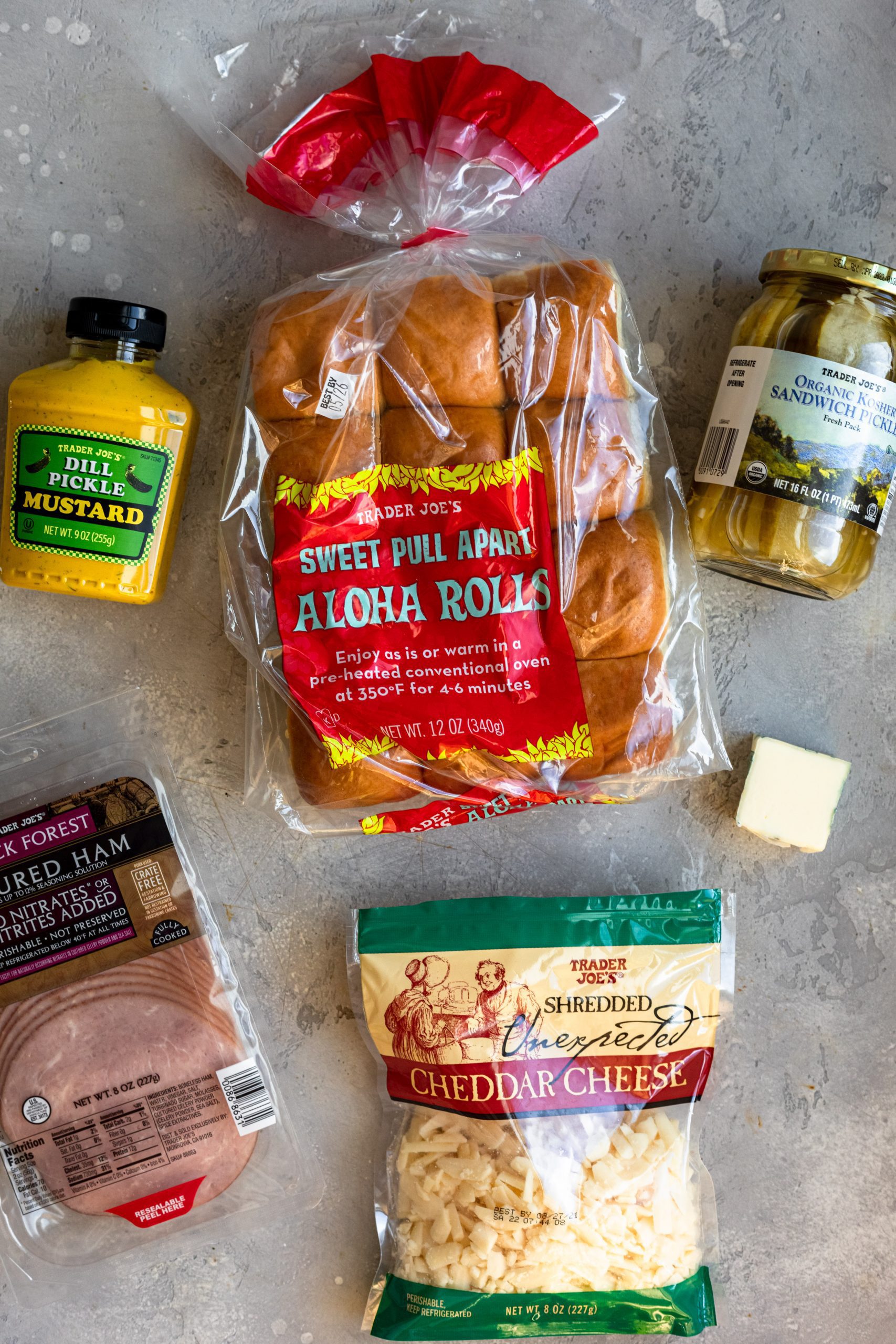Trader Joe's Ham Cheddar & Dill Pickle Sliders Ingredients