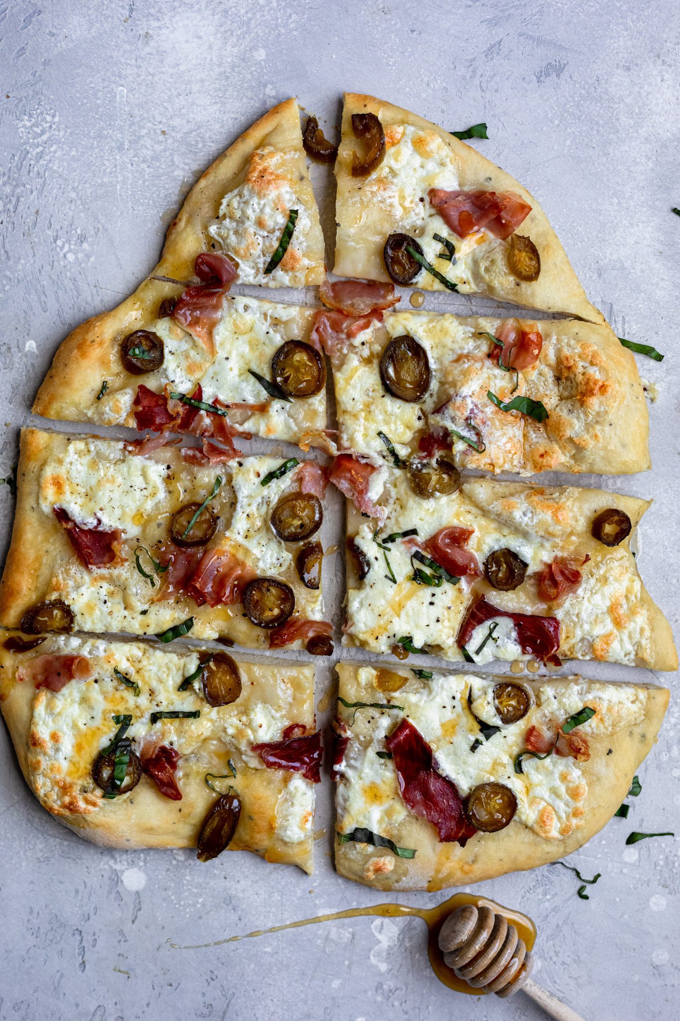 Hot Honey Prosciutto Pizza - Dash of Mandi